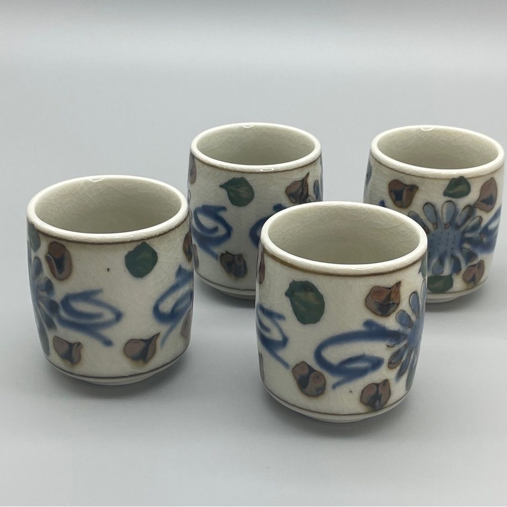 Vintage OTC Otagiri Stoneware Sake Cups Tea Cups Made in Japan - Picture 7 of 9